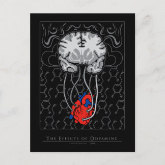 Os efeitos da dopamina - cartão postal