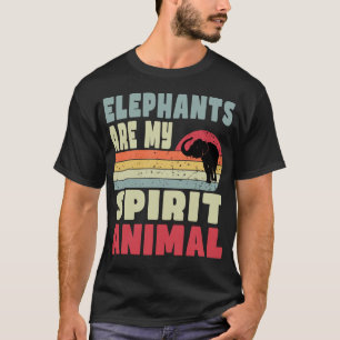 Os Elefantes São O Meu Espírito De Camiseta Animal