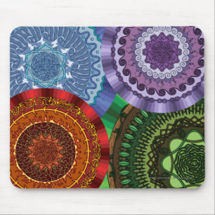 Os elementos Mandalas Mousepad