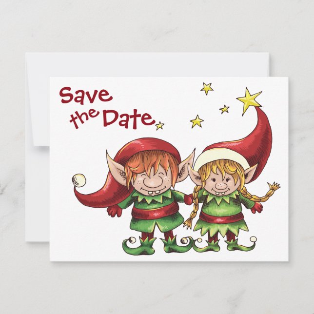 Os Elves de Natal Salvem o Anúncio de Casamento de (Frente)