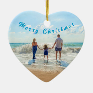Os Enfeites de natal de Fotografia da Sua Família
