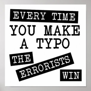 Os Erroristas Ganham Um Poster Engraçado