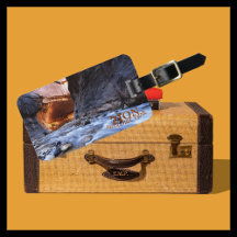 Os estreitos, a etiqueta de bagagem personalizada 