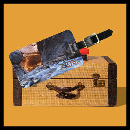 Os estreitos, a etiqueta de bagagem personalizada 