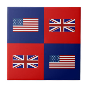 Os EUA embandeiram & teste padrão BRITÂNICO da