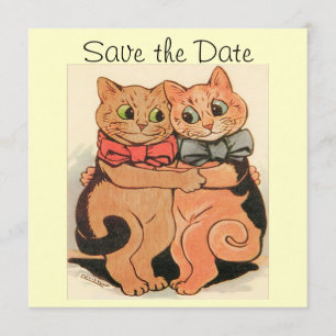 Os gatos de afago salvar o cartão de data