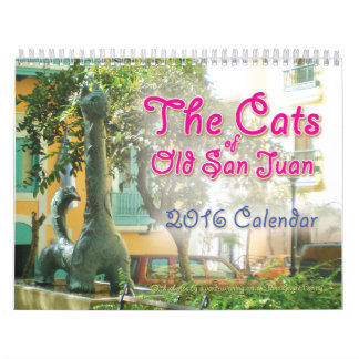 Os gatos de San Juan velho, calendário 2016