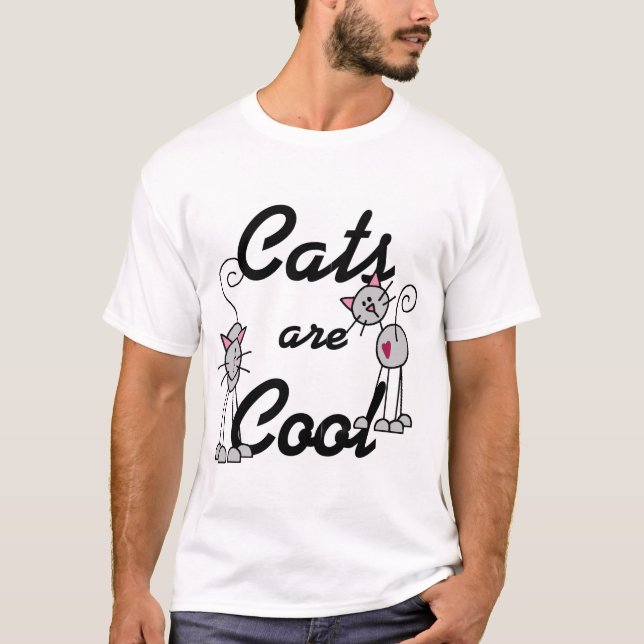 Os gatos são camiseta legal e presentes (Frente)