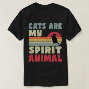 Os Gatos São O Meu Espírito De Camiseta Animal