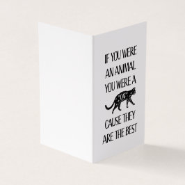 Os gatos são os melhores. Cartão perfeito para o a