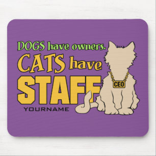 OS GATOS TÊM o mouse pad personalizado do FUNCIONA