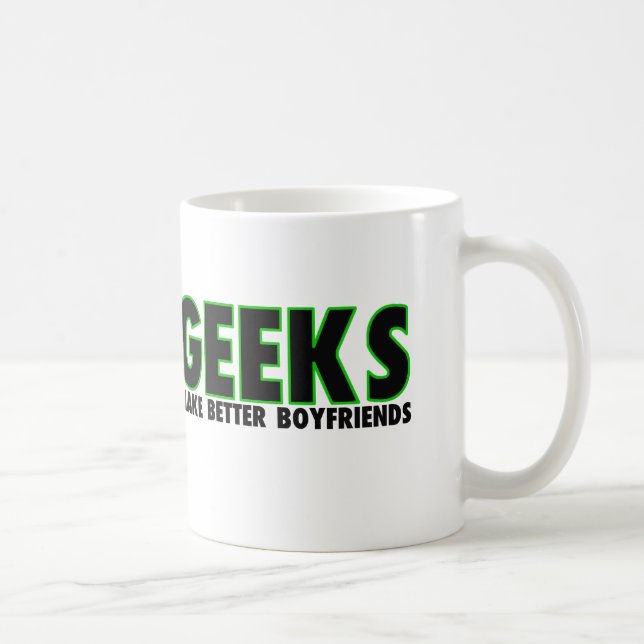 Os geeks fazem a melhores namorados a caneca de (Direita)