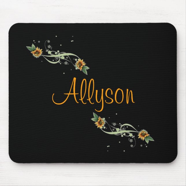 Os girassóis personalizaram Mousepad (Frente)