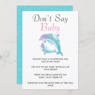 Os golfinhos da mãe e da menina não dizem cartões