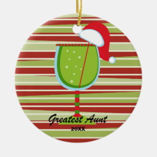 Os grandes enfeites de natal do vidro da tia vinho