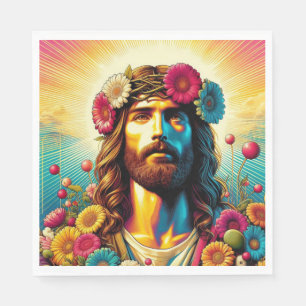 Os guardanapos de flores de Jesus!