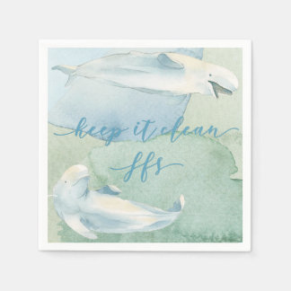 Os guardanapos de papel de humor costeiro mantêm-n