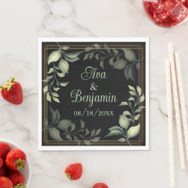Os guardanapos elegantes do cocktail personalizado