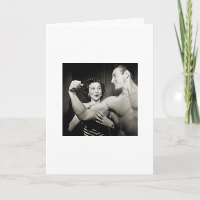 Os homens musculares também precisam de cartões de (Frente)