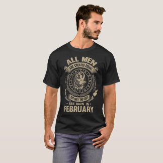 Os homens o melhor são em fevereiro camisa nascida