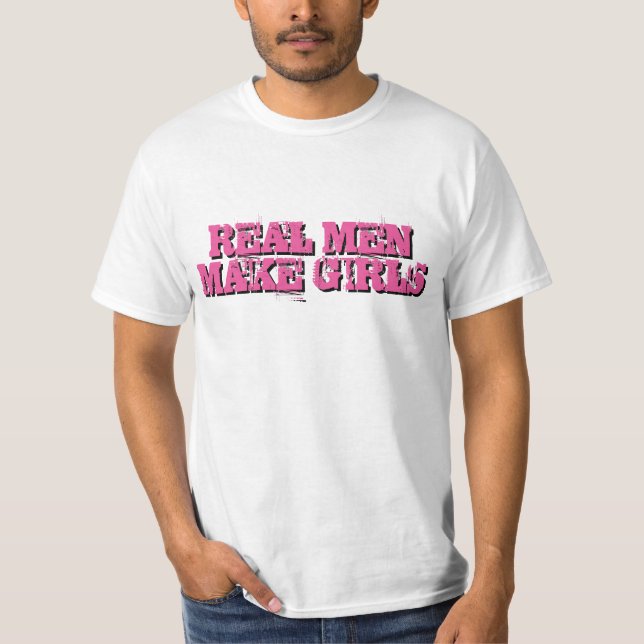 Os homens reais fazem a meninas a camisa de t para (Frente)