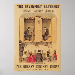 Os irmãos de Davenport, poster para o Seance, 186