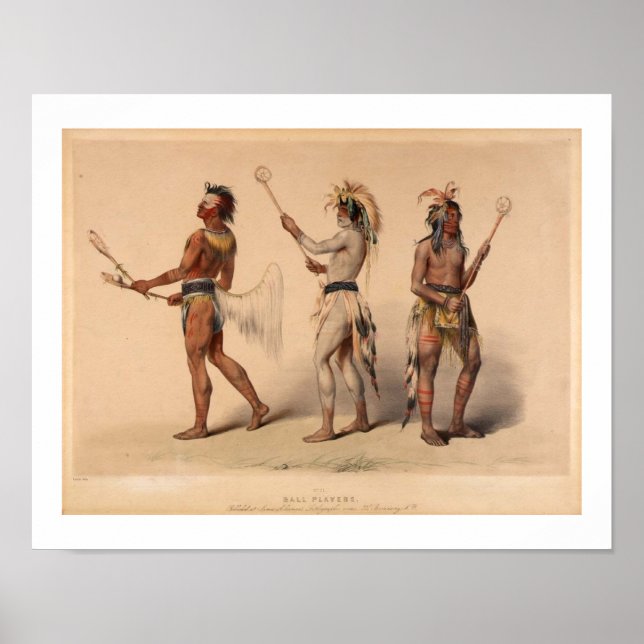 Os Jogadores De Bola Vintage Art Poster (Frente)
