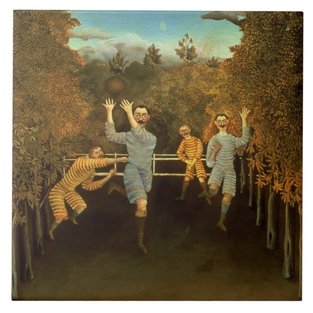 Os jogadores de futebol, 1908 (óleo em canvas) (Frente)