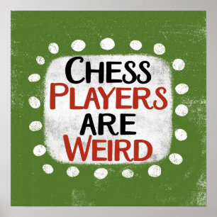 Os Jogadores De Xadrez São Arte De Parede Poster E