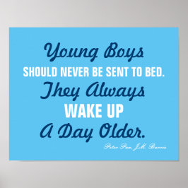 Os Jovens Nunca Deveriam... Peter Pan Cita Poster