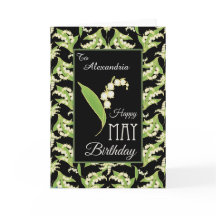 Os lírios podem receber cartão de aniversário para