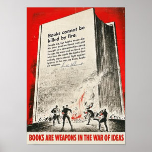 Os livros não podem ser matados por posters do