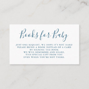 Os livros pedem a inserção do convite do chá de