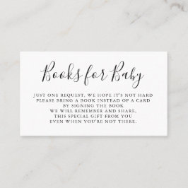 Os livros pedem a inserção do convite do chá de