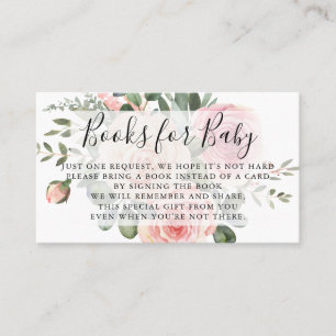 Os livros pedem a inserção do convite do chá de