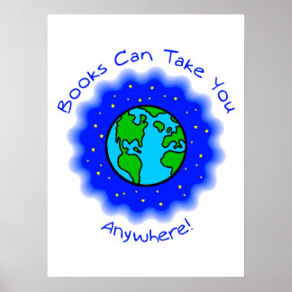 Os livros podem levar Posters - 4 tamanhos, 5 tipo