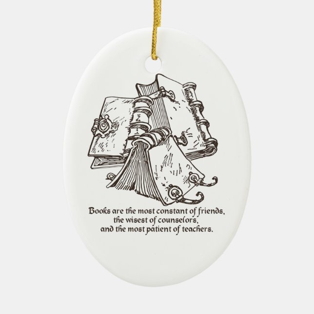 Os livros são ornamento constante (Frente)