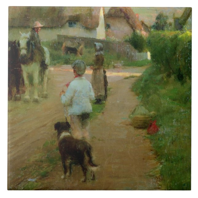 Os Loiterers, 1888 (óleo em canvas) (Frente)