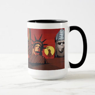 Os macacos ordenam a caneca do mundo