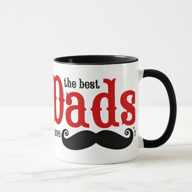 Os melhores pais têm a caneca dos bigodes (Direita)