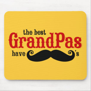 Os melhores vovôs têm os bigodes Mousepad