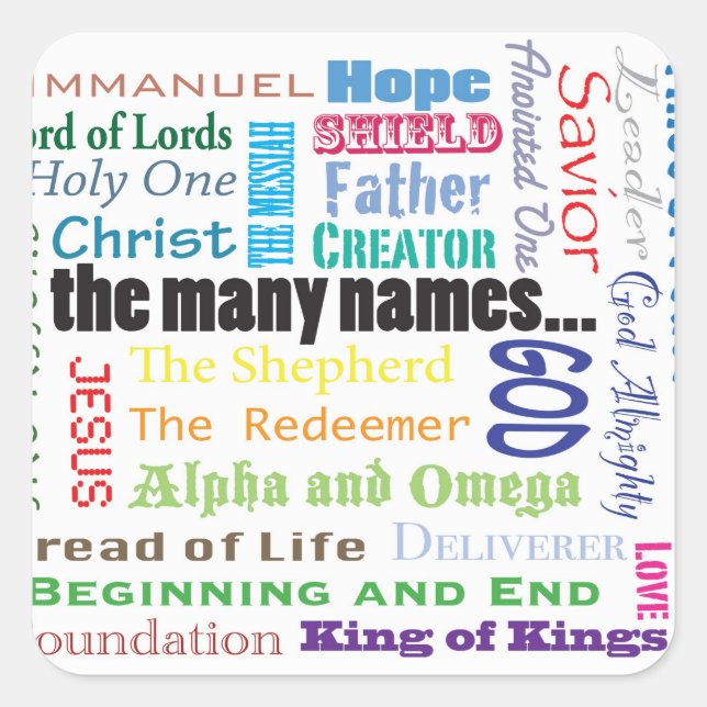 Os Muitos Nomes... Adesivos (Frente)