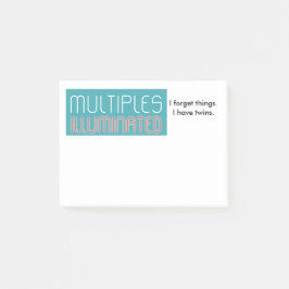 Os múltiplos iluminaram o bloco de notas do