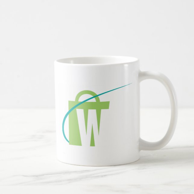 Os mundos os mais grandes: Caneca branca de "W" (Direita)
