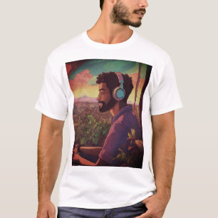 Os Neon Jungle Beats, a camisa para homens