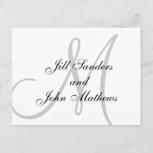 Os nomes elegantes do monograma salvar o anúncio