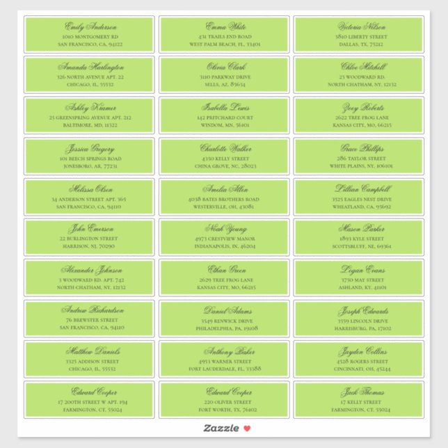 Os nomes verdes dos convidados. Etiqueta de expedi (Folha)