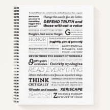 Os novos ABCs do notebook 8,5x11 Hardcover Life