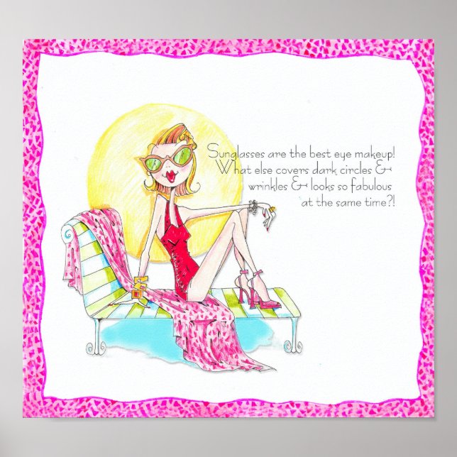 Os óculos solares são impressão da Vanity Fabulosa (Frente)