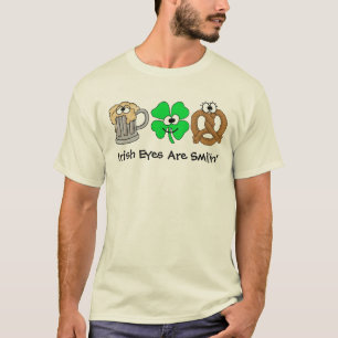 Os olhos irlandeses são camisetas engraçadas de
